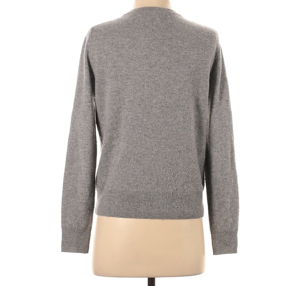 Quince 100% Cashmere Mongolian Cardigan Grey Button Front Sweater Size Small - Picture 6 of 11